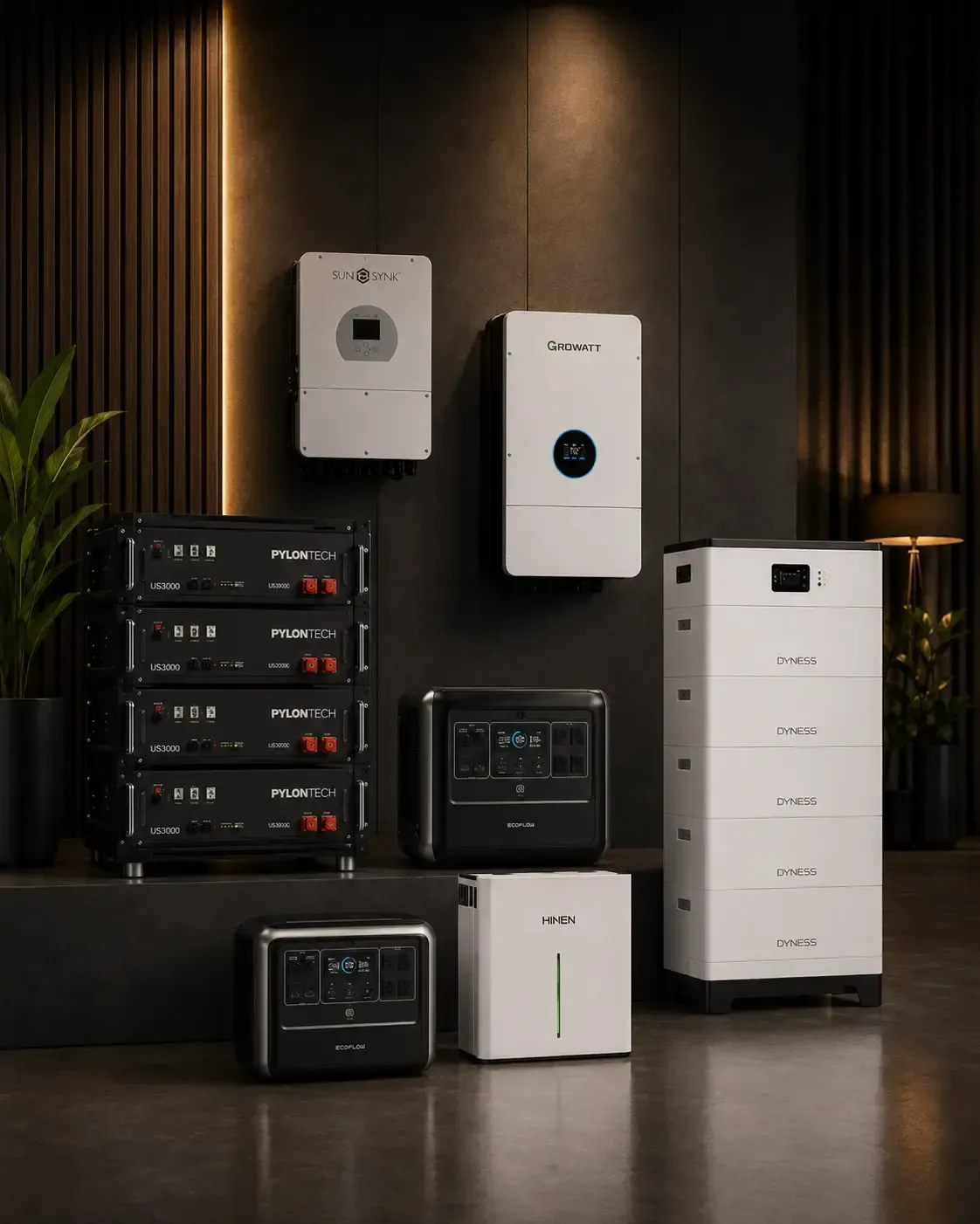 Inverters and batteries from the brands GC Solar distributes