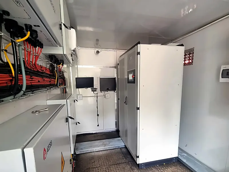 Inside the Springs plant room container